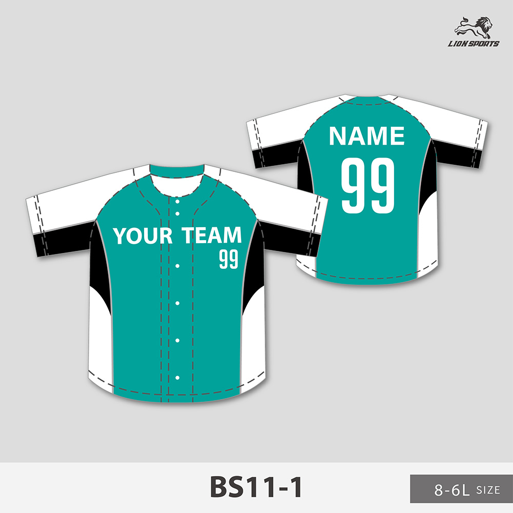 全扣棒球衣-BS11